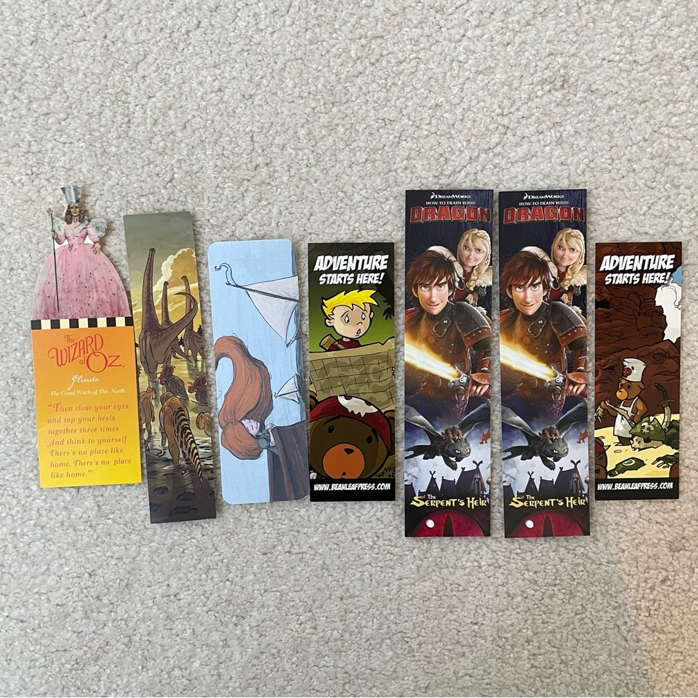 Assorted Colorful Kids Bookmarks (7)